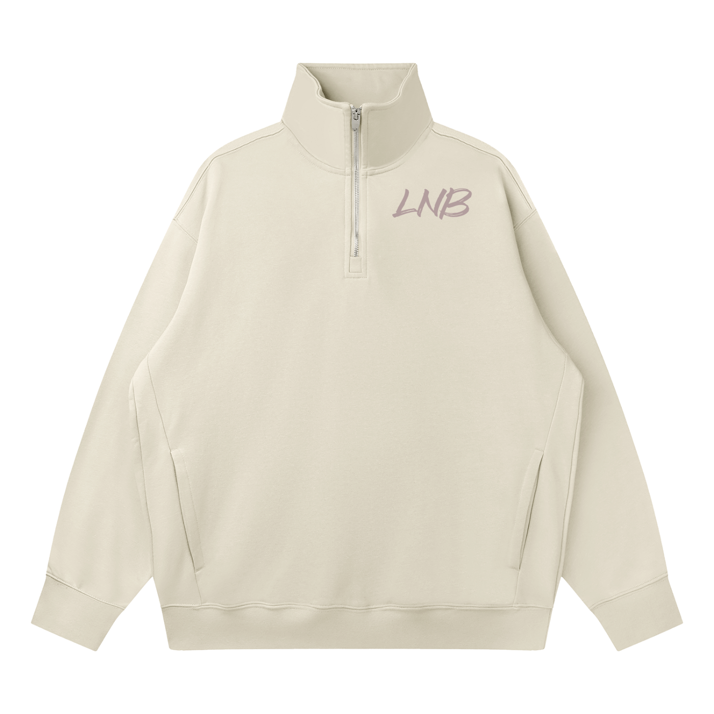 Quarter-Zip Drop Shoulder Sweatshirt