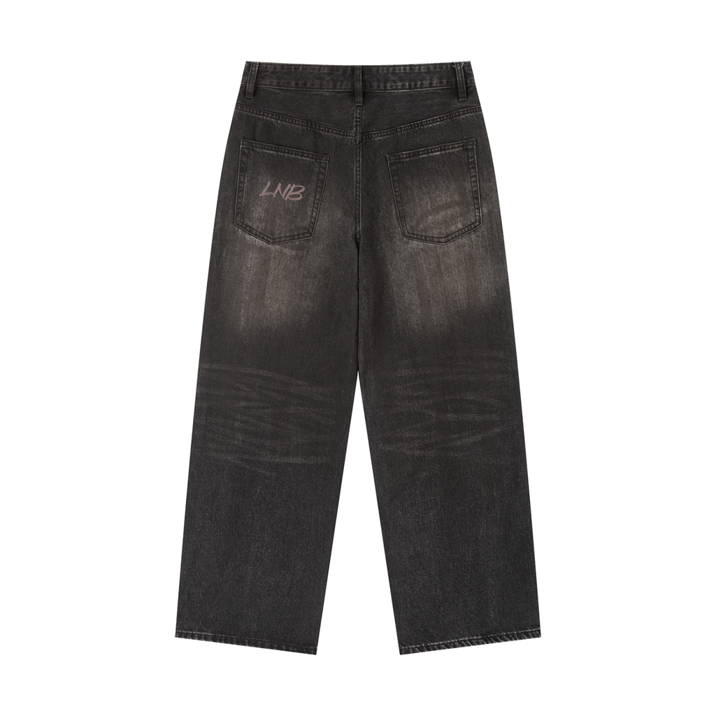 Vintage Wash Heavyweight Denim Jeans